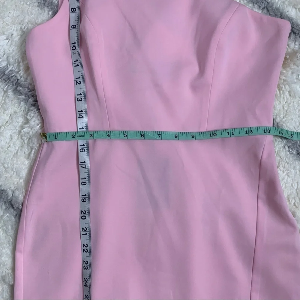NWT NBD x Naven Mona Asymmetrical Dress in Light Lotus Pink - Picture 15 of 16